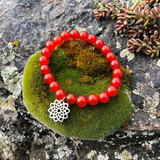 Minerální náramek - KARNEOL